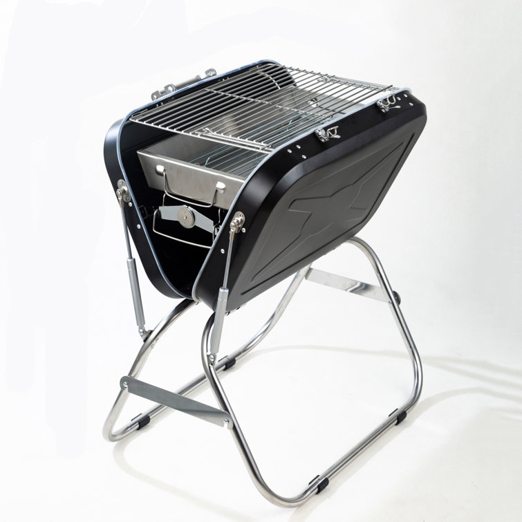 outFULL Foldable Portable Suitcase Shape Outdoor Stainless Steel